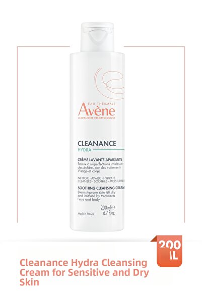 Avene Cleanance Hydra Soothing Cleansing Cream for Damaged Skin 200 ml