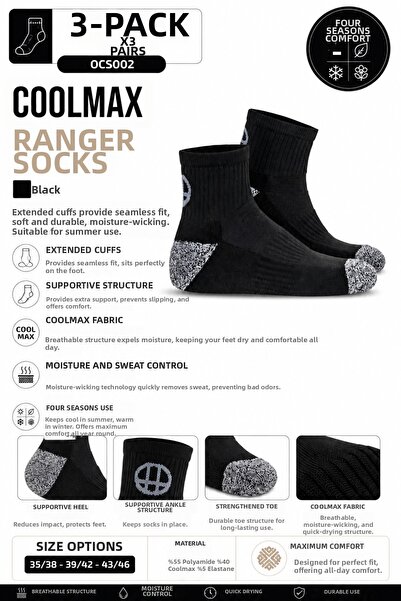 OIL COMPANY Coolmax All Season Socks CU
