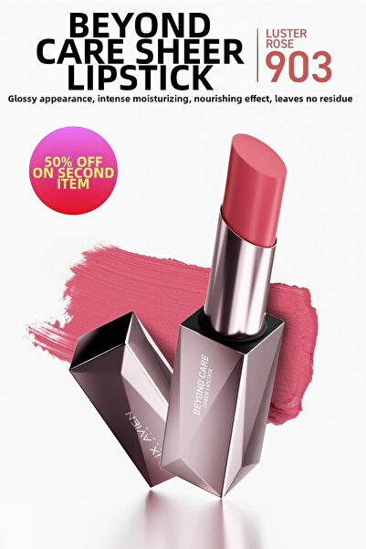 Alix Avien أحمر شفاه شفاف من Beyond Care 903 - Luster Rose - تأثير مغذي ومرطب...