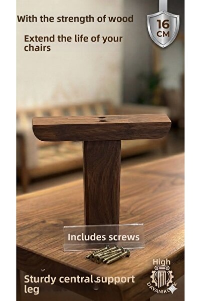 LEGORA WOOD DESIGN 16 cm Support Leg Dark Walnut 1. Classified Hornbeam Wood ...