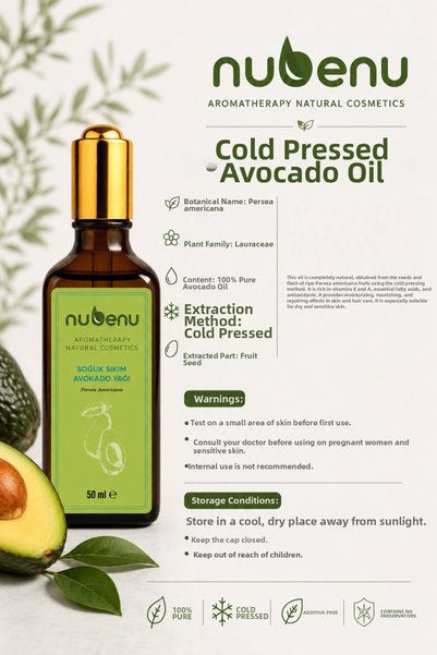 NUBENU Cold Pressed Avocado Oil 50 ml