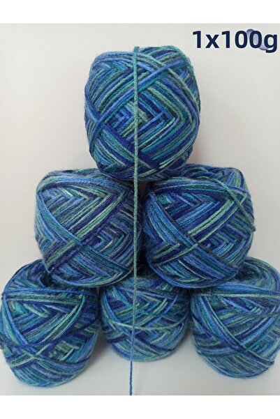 İPEK YÜN İPLİK DÜNYASI Wool Acrylic Color Transitioning Batik Knitting Yarn 1...