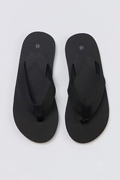 TRENDYOL SHOES Μαύρες σαγιονάρες ανδρικές παντόφλες