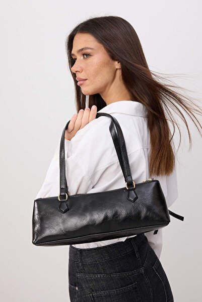 TRENDYOL SHOES Black Medium Size Women's Shoulder Bag Takss26Oc00096