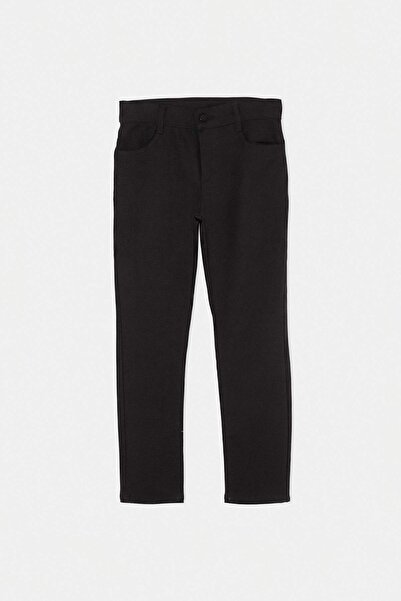 TRENDYOLKIDS Black Plain Woven Trousers Tkdss26Pl00010