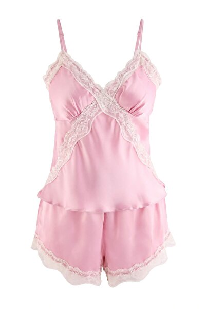 Trendyol Collection Powder Plain Satin Woven Pajama Set Thmss26Pt00285