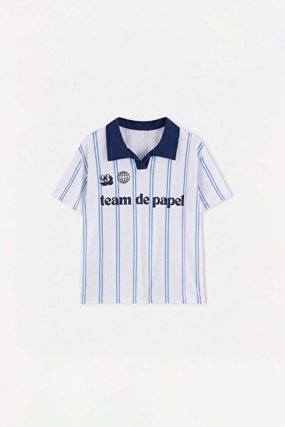 TRENDYOLKIDS Blue Plain Kids T-Shirt Tkdss26Ts00105