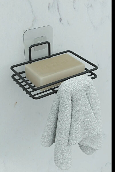 Sticky Soap Dispenser Bathroom Kitchen Sink Metal Solid Soap Dispenser Black