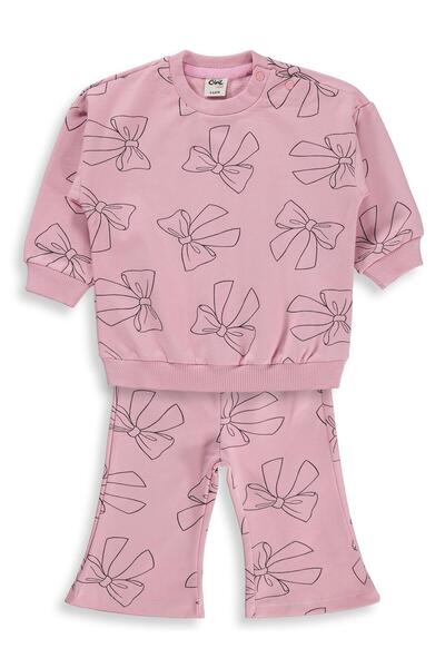 Civil Baby Fiyonk Empirme 6-18 Ay Takım - Pembe
