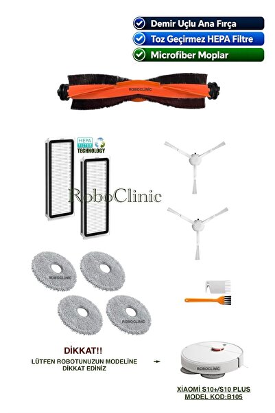 Roboclinic Perie de schimb compatibilă cu aspiratorul robot Xiaomi Robot Vacu...