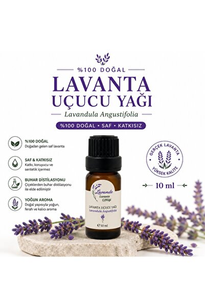 Lavande زيت اللافندر L. Angustifolia 10 مل مع قطارة داخلية
