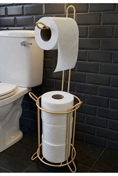 STATİKA HOME Yuvarlak Eskitme Tuvalet Kağıtlığı, Peçetelik Tutacağı, WC Kağıt...
