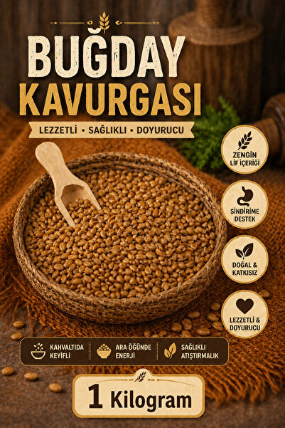 ÜLKÜ KURUYEMİŞ (1 KG) Buğday Kavurgası - 1. Sınıf Premium Kalite