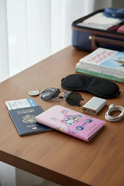 SANRIO Lisanslı Pochacco Pasaport Kılıfı – Seyahat İçin Koruyucu Sevimli Tasarım