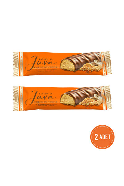 Patiswiss Yer Fıstığı Kremalı ve Krep Kırığı Dolgulu Sütlü Çikolata, 30G x 2 ...