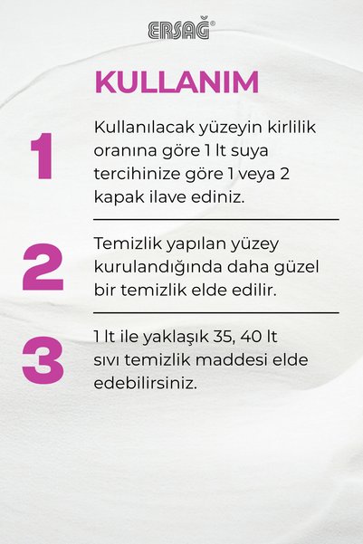 Ersağ Genel Temizlik 1000 ML