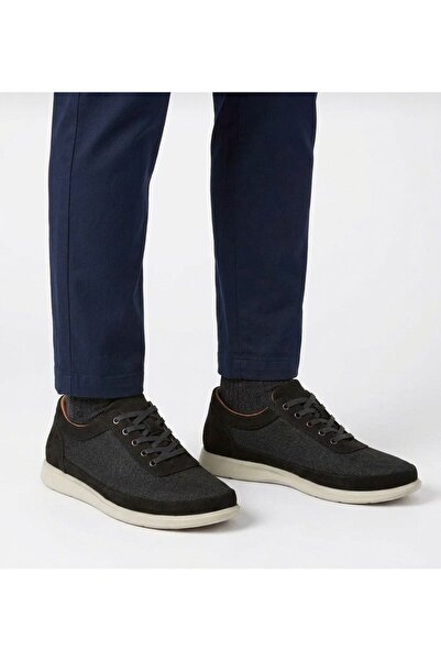 Dropland Men's Black Genuine Leather Lace-Up Casual Shoes Light Sole Orthoped...