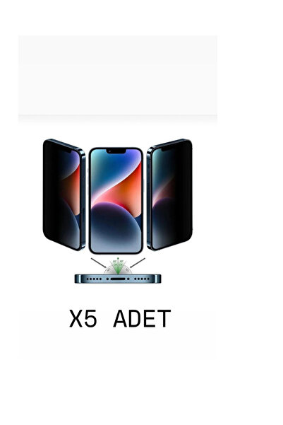 MEKTEK IPHONE 14 GHOST GLASS 5 قطع منتج عالي الجودة مضاد للكهرباء الساكنة، عب...