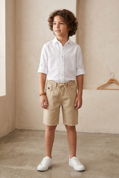 Mutlu Kids ÜÇGEN SAAT CEPLİ ERKEK BERMUDA