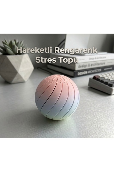 3D Hareketli Renkli Stres topu Oyuncak