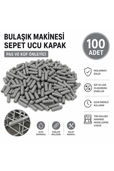 _Bosh_SIEMENS_profile_VESTE_ Anti-Rust Anti-Mildew Dish Basket Protection Bars GREY COLOR (100 Pieces)