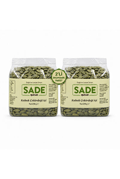 Sade Gurme SADE KABAK ÇEKİRDEĞİ İÇİ 250 GR 2 Lİ PAKET
