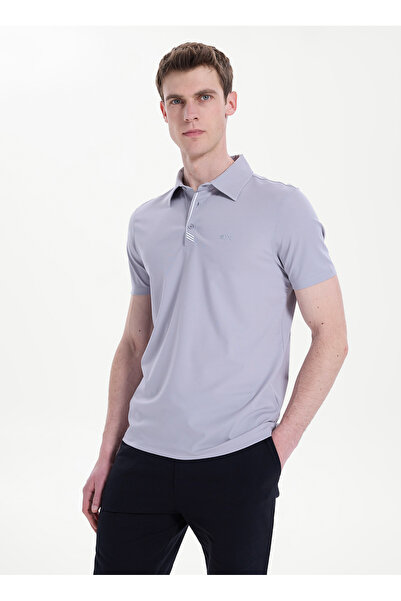 Discovery Expedition D6SM-TST3792 Gri Erkek Polo T-Shirt