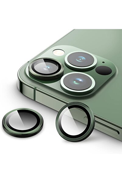 HyperAge إطار معدني متوافق مع هاتف iPhone 13 Pro Max و13 Pro، واقي عدسة الكام...