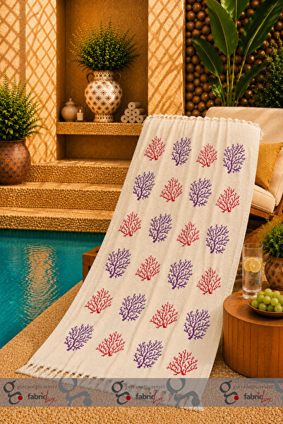 Fabric Box %100 Natural Bambu Müslin Baskılı Peştemal Banyo Havlusu Türk Havlusu Hamam Plaj Havlusu