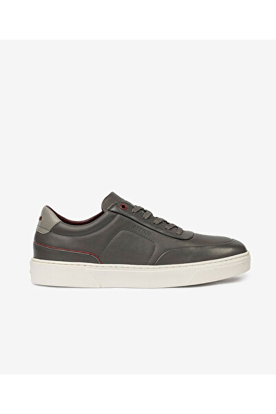 Greyder Erkek Antrasit Hakiki Deri Sneaker Ayakkabı 4Y1SA17421
