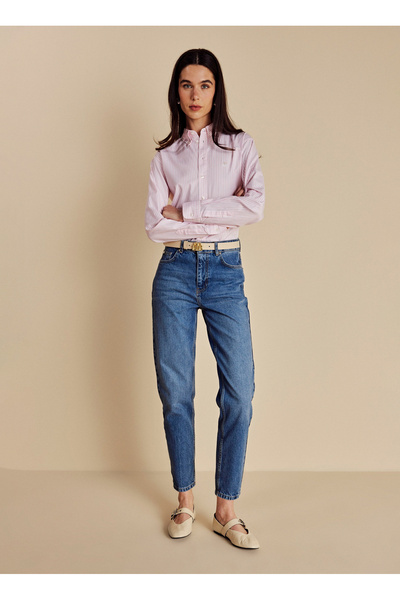 BROOKS BROTHERS Mavi Kadın Denim Pantolon BBSS26FDP002
