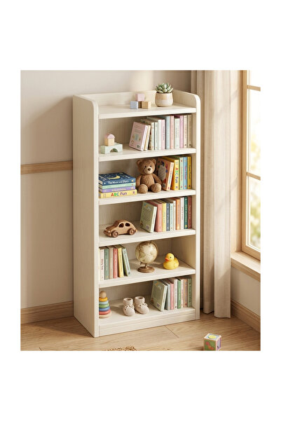 KEKE 6 Layers Multifunction Storage Bookcase Display Thick Wood Furniture Sto...