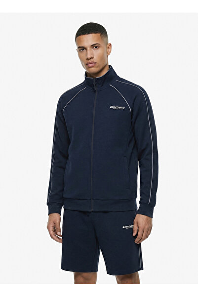 Discovery Expedition D6SM-SWT3718 Lacivert Relaxed Fit Erkek Sweatshirt