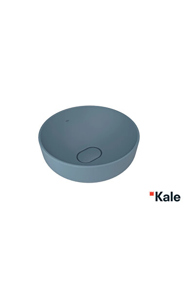 KALE Zero 2.0 40x40 Cm Mat Mavi Yuvarlak Çanak Lavabo