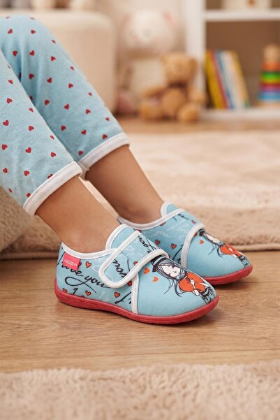 GEZER Winter Girls' Velcro Adjustable Comfortable Sole Slippers Home Nursery ...