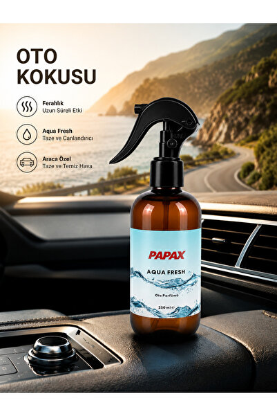 interfab AQUA FRESH - Papax Lüks Oto Parfümü Sprey Araç Kokusu 250 ML