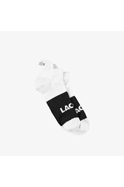 Lacoste Unisex Renk Bloklu Siyah Çorap