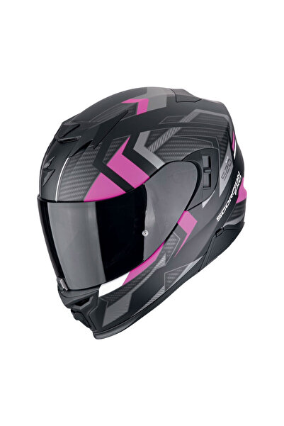 Scorpion EXO 520 Evo Air Sensus Kapalı Motosiklet Kaskı Mat Siyah Pembe