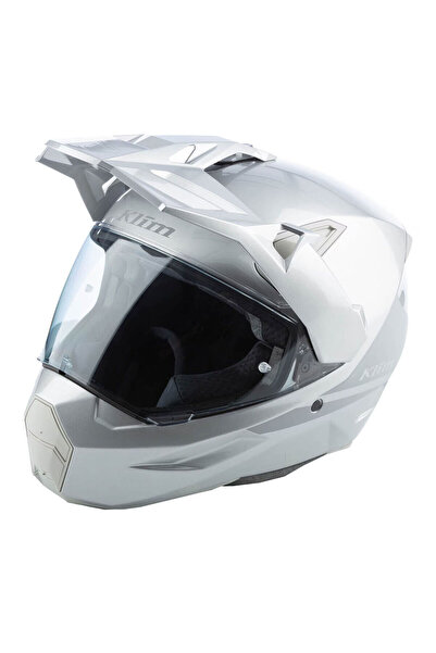 Klim X1 Alpha Carbon Korumalı ADV Motosiklet Kaskı Gümüş Gri