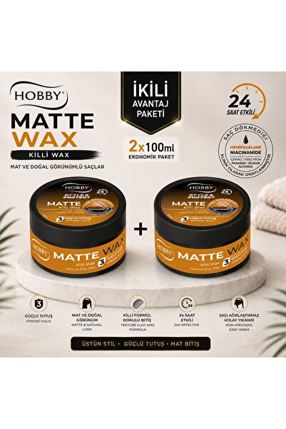 Hobby Style & Protect Matte Wax 100 Ml 2 ADET