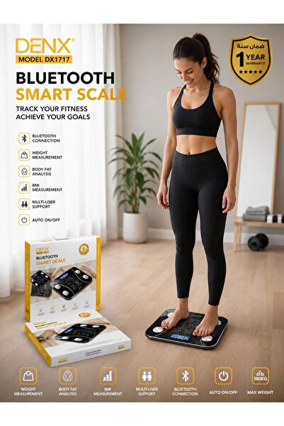 Denx DX1717 Bluetooth Smart Body Fat Scale with App Connectivity