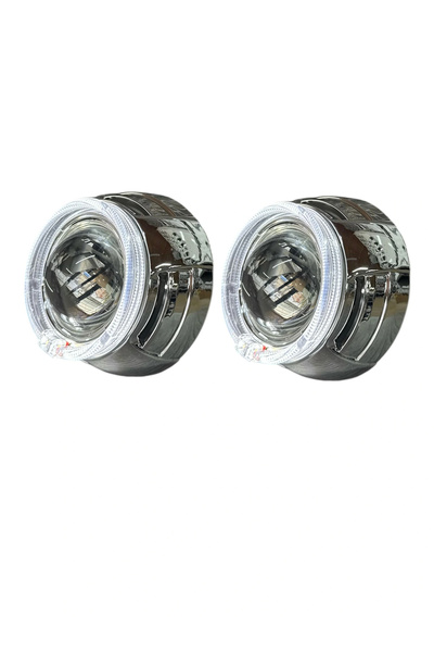 EKT 3 İNÇ Bİ XENON MERCEK + CY6 MODEL BEYAZ ANGELLİ KAPAK SET