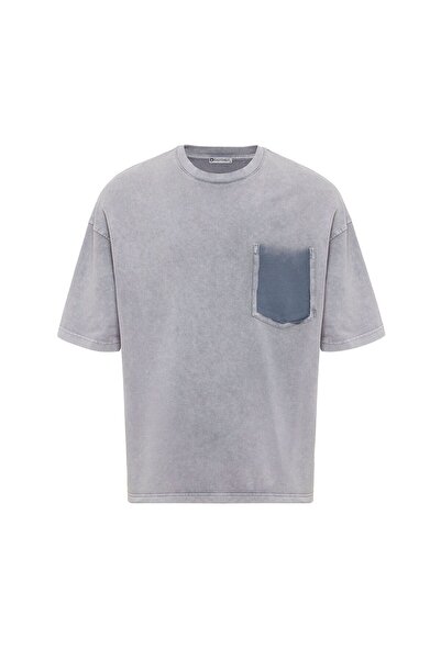 S13 Store Washable Oversized T-Shirt with Pocket Detail
