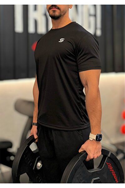 Sapeur Erkek Spor Tişört- Slim Fit Antrenman Üstü