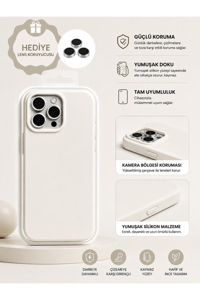 HYPERSOFT Iphone 12 Uyumlu İçi Kadife Dışı Leke Tutmaz Premıum Lansman Kılıf ...