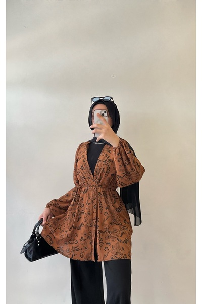 DİLEKBUTİK Desenli yazlık kimono