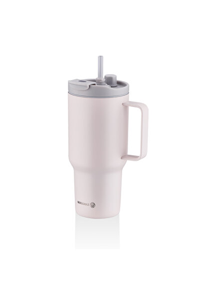 KORKMAZ Freedom 1 Litre Pembe Pipetli Bardak Termos A5577-1