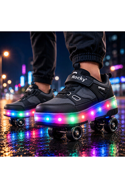 ROCKY YAZIN FAVORİSİ, ÇOCUKLAR İÇİN PATENLİ TEKERLEKLİ SPOR AYAKKABI/SNEAKERS