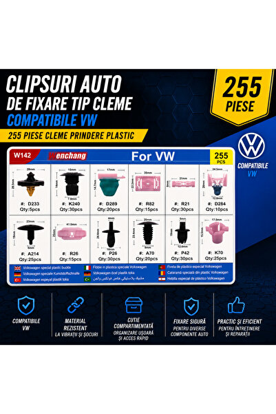 PARADOX SINCE 1992 Cleme auto compatibile cu VW 255 piese