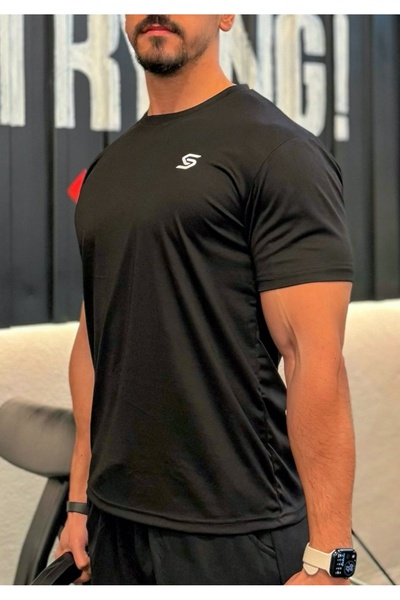 Sapeur Erkek Spor Tişört- Slim Fit Antrenman Üstü